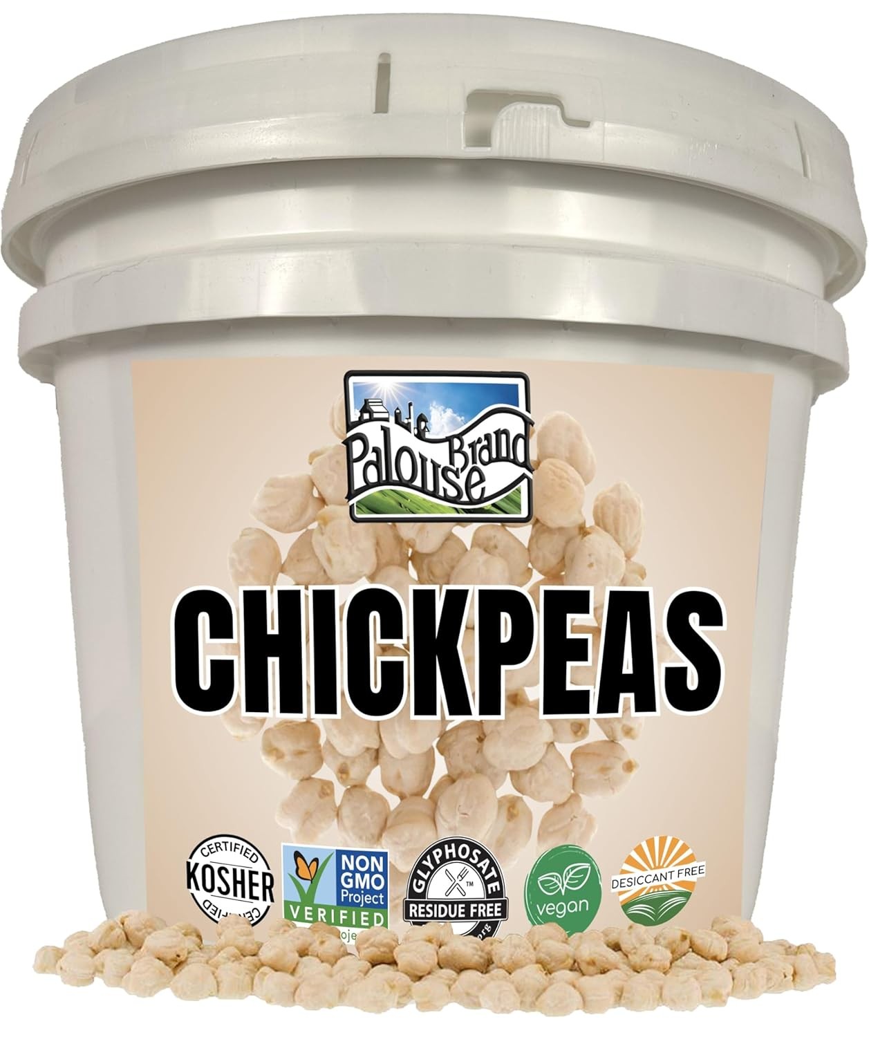 Glyphosate Residue Free Certified Organic Chickpeas Garbanzo Beans Non GMO