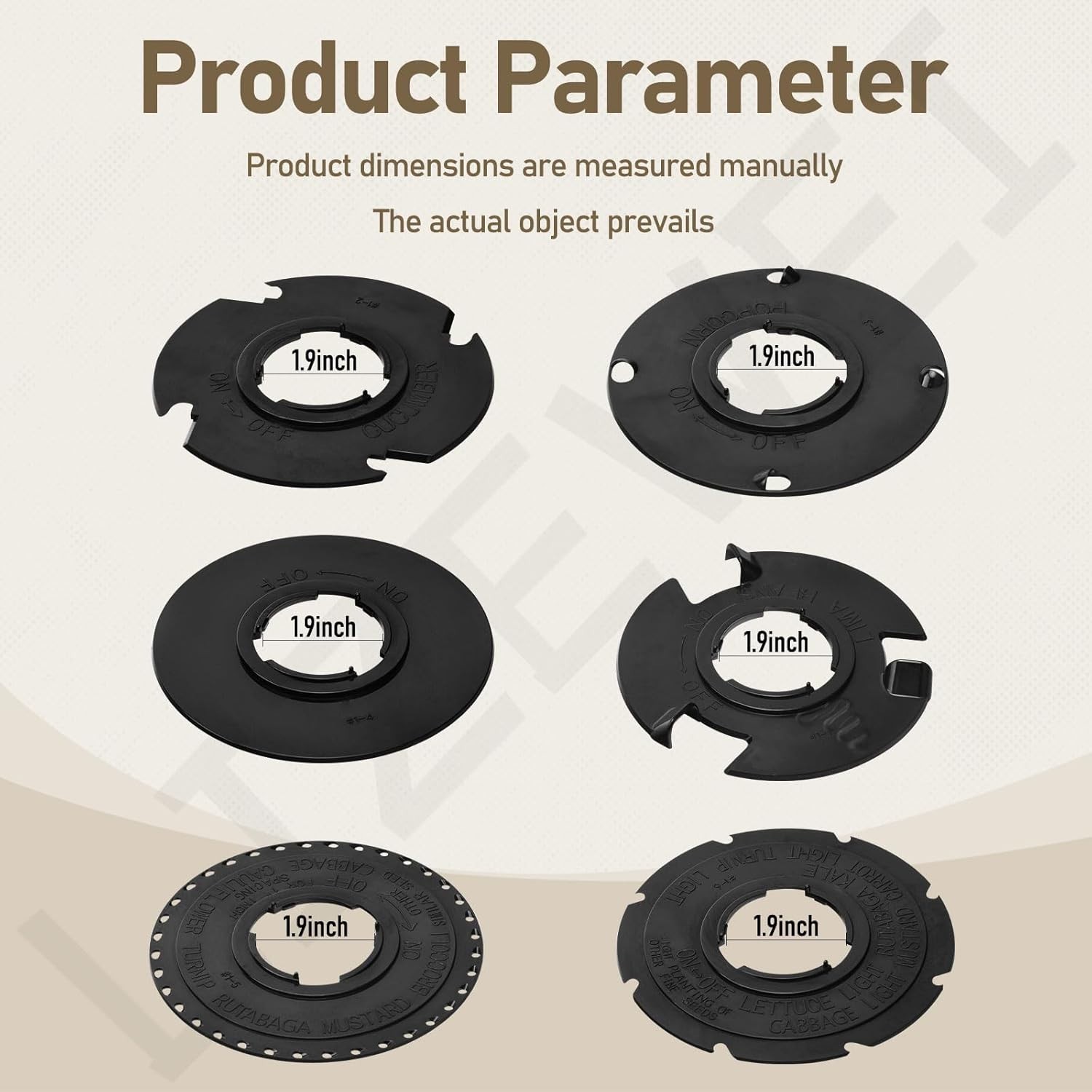60009 60010 Optional Seed Plate 12 Set for EarthWay 10001 1001-B Garden Seeder