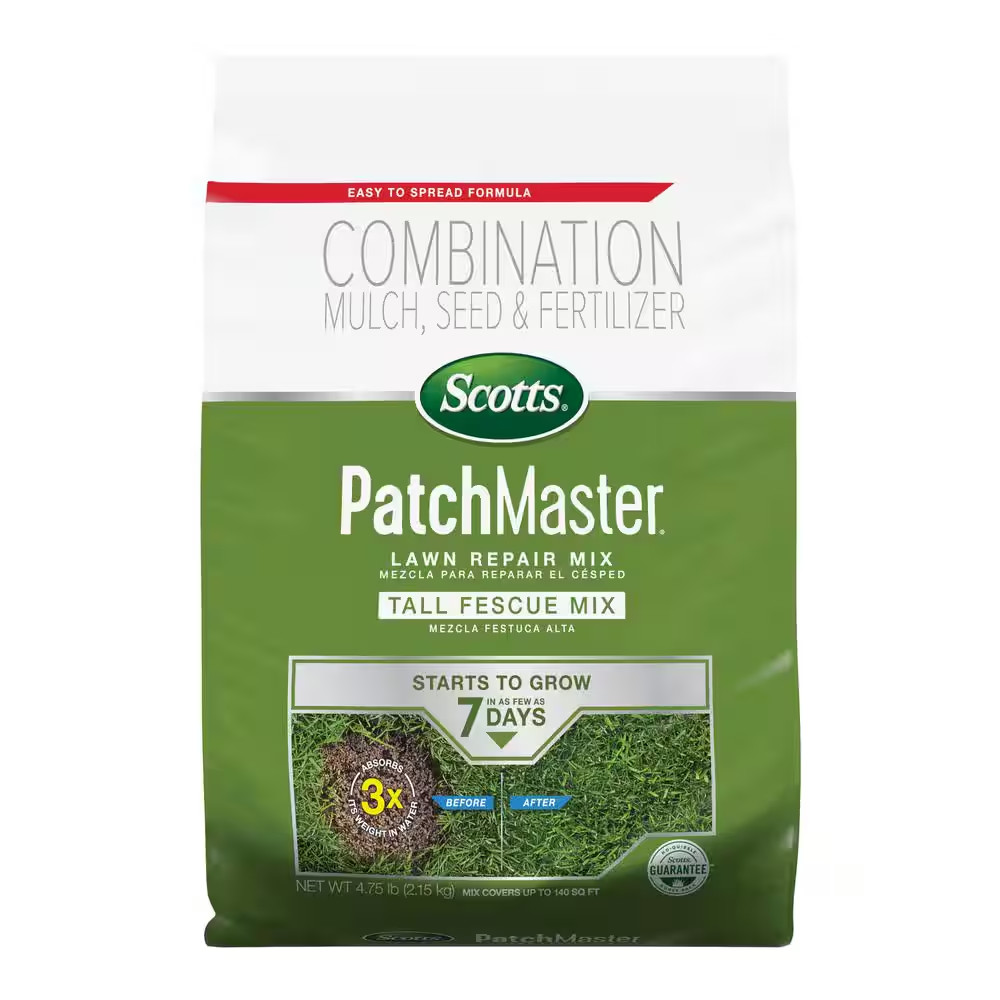 Patchmaster 4.75 Lbs. Lawn Repair Mix Tall Fescue Mix, Combination Grass Seed, F