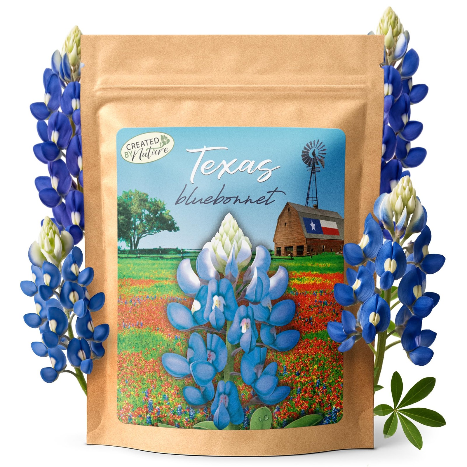 Created By Nature Texas Bluebonnet Seeds, 750+ Wildflower Multi