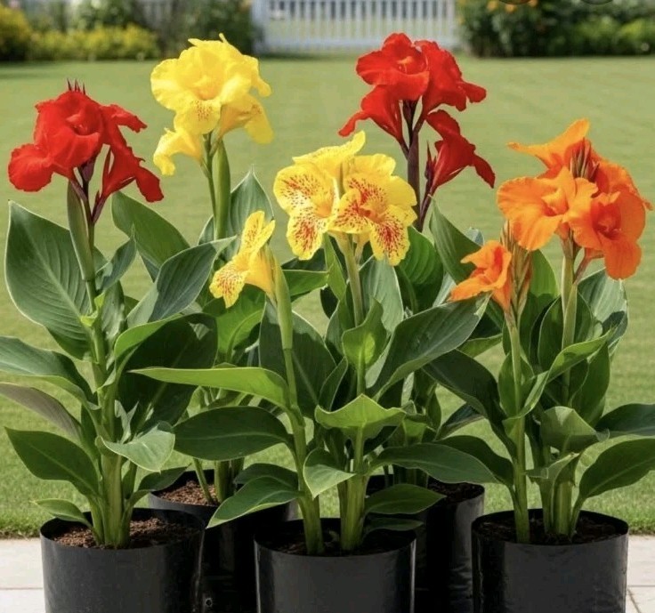 3 Mixed Canna Lily Bulb/Rhizomes-Tropical EZ 2 Grow!-Stunning Perennials! Sale!