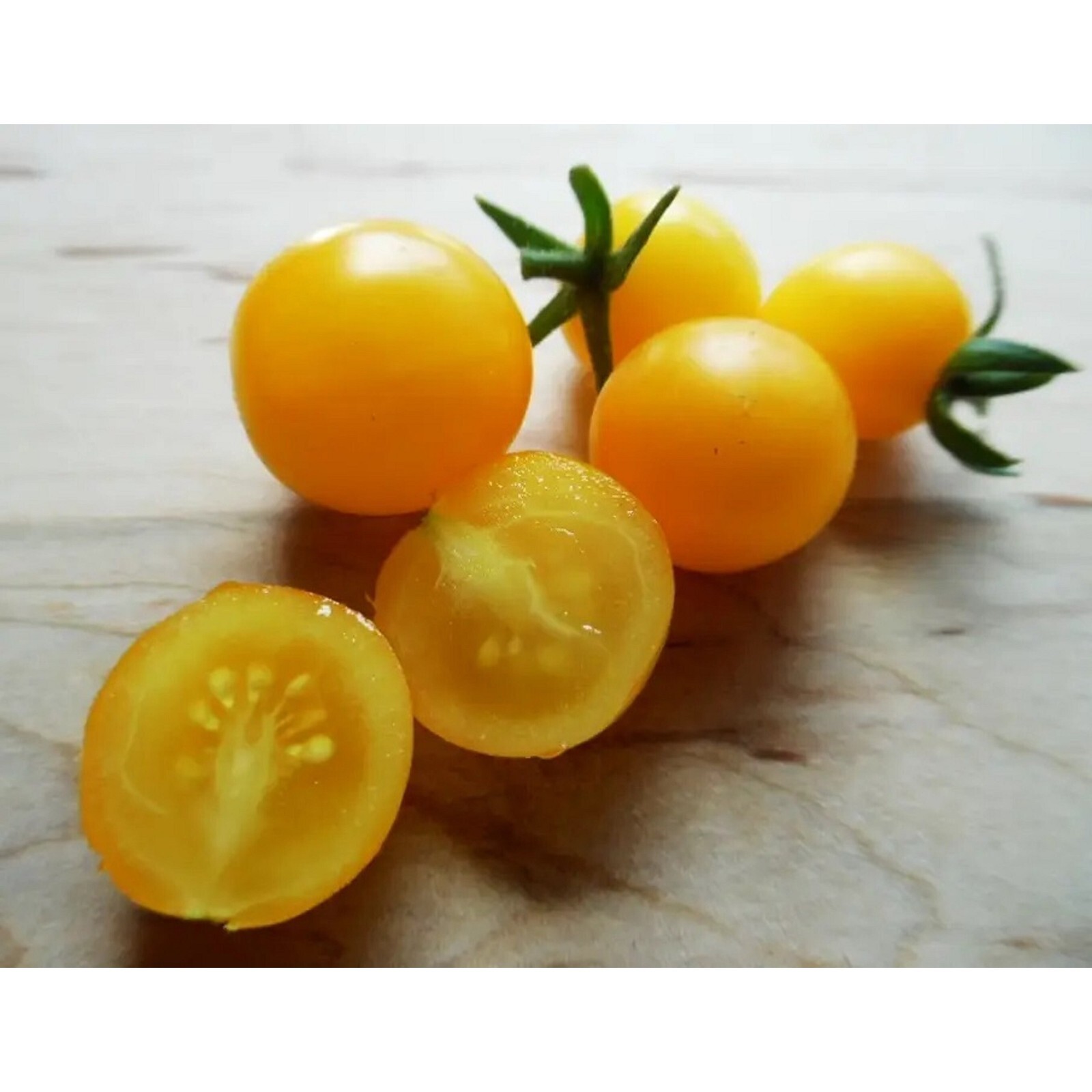 Birdie Jaune Micro Dwarf Sweet Cherry Tomato Vegetable 12 Seeds