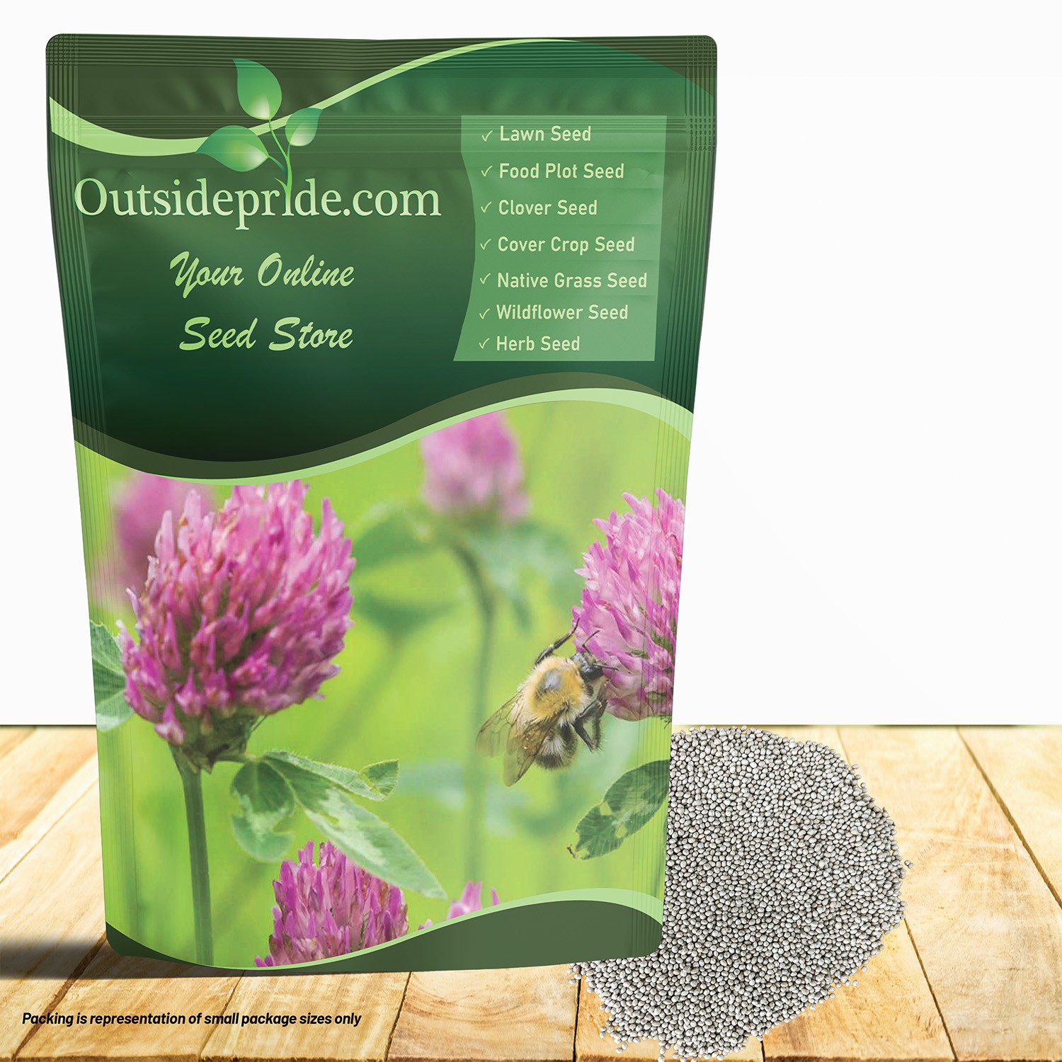 10 LBS – Inoculated Red Clover Seeds – Trifolium Pratense Clover