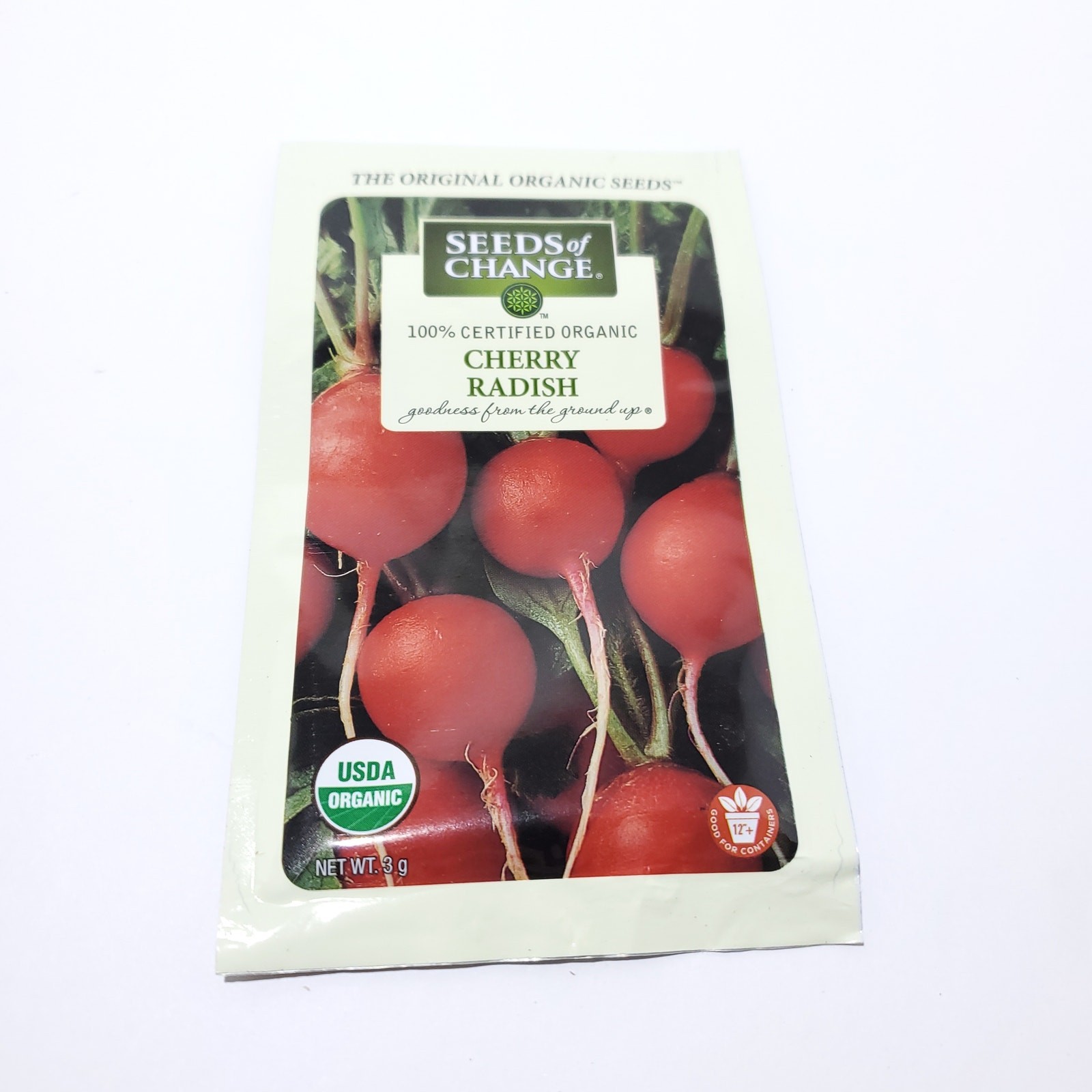 Seeds of Change Organic (2025) – 1pk 3g Cherry Radish Garden Seeds