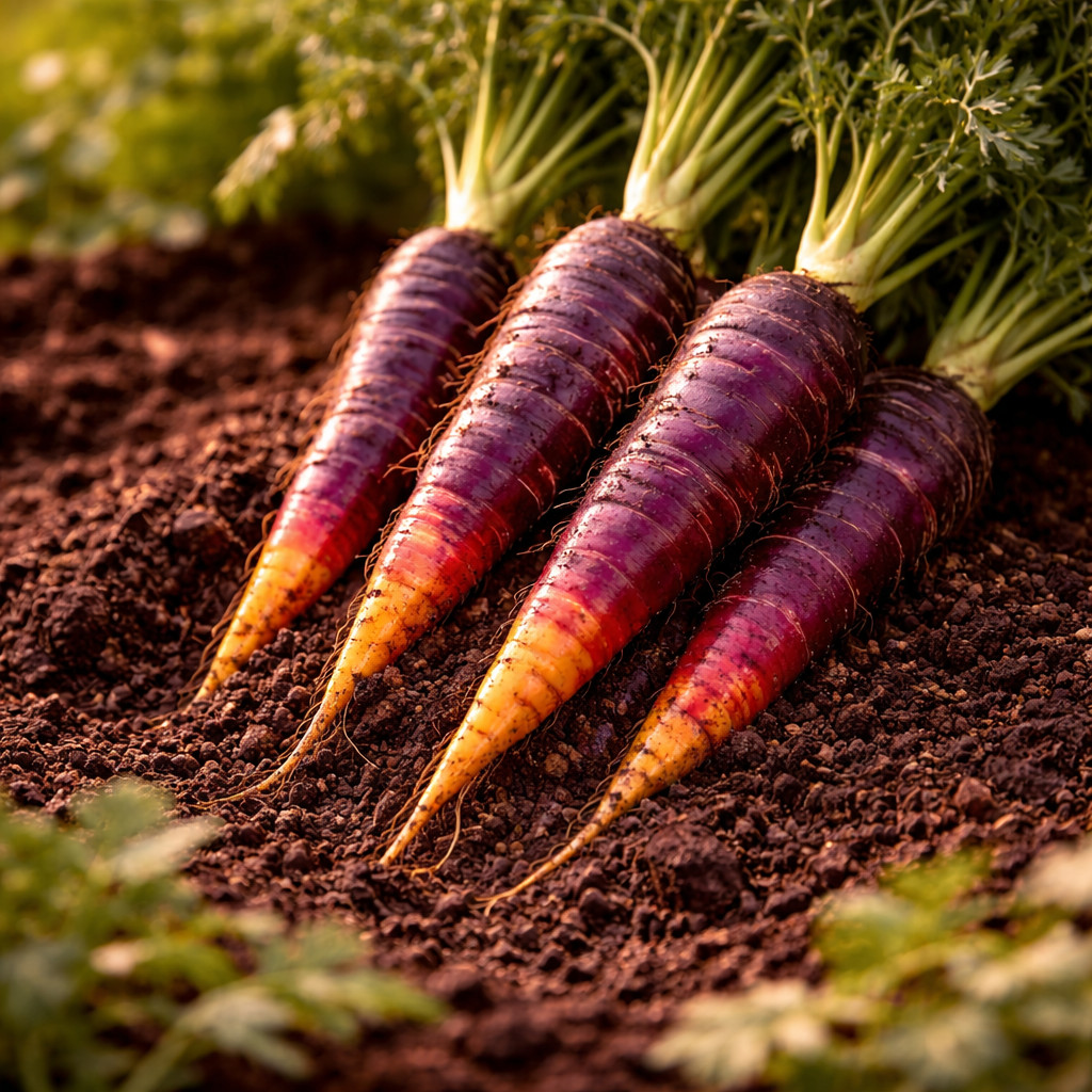Cosmic Purple Carrot Seeds – Heirloom Carrots – Sweet Crisp Roots 250 seeds
