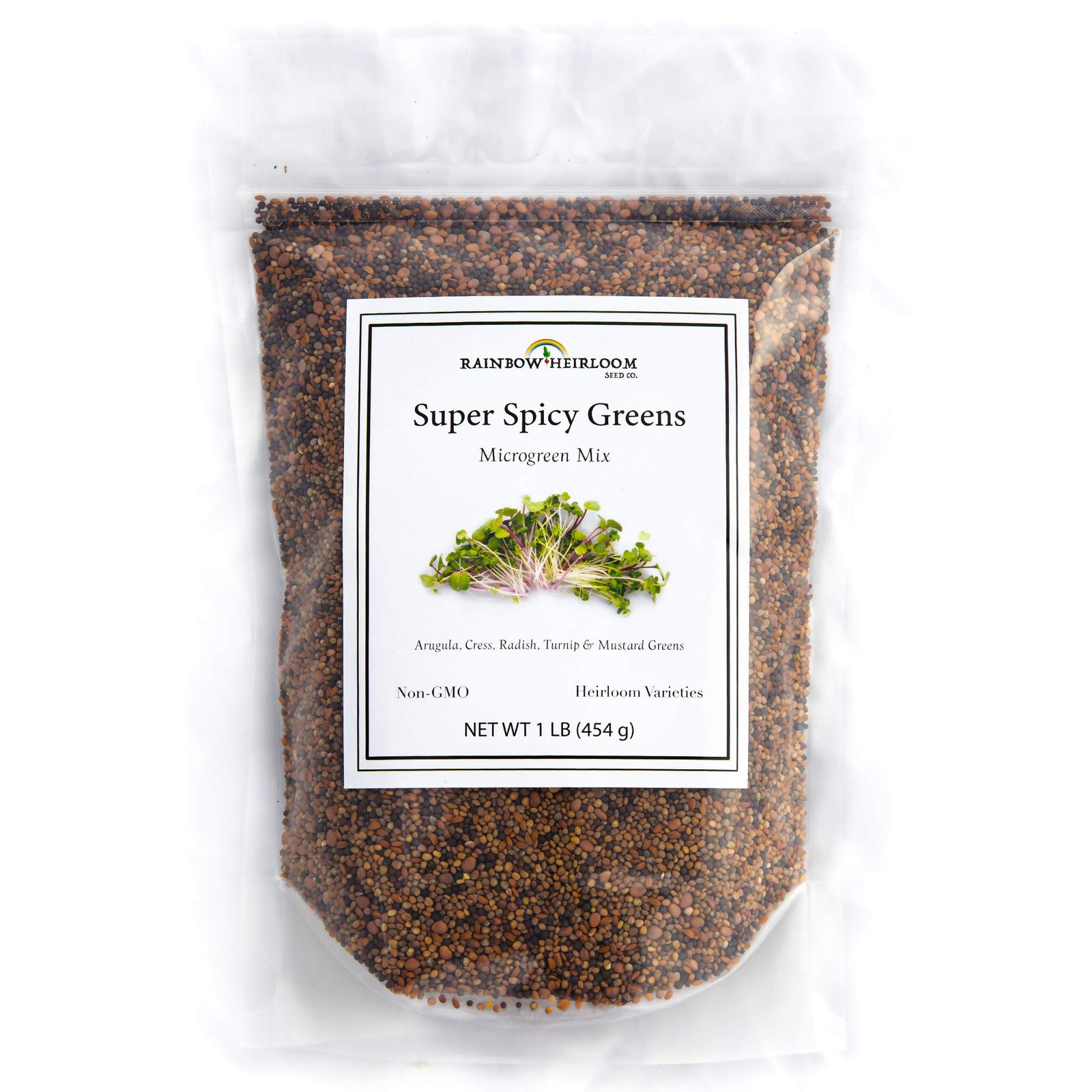 “Spicy Microgreen Seed Mix NonGMO Garden Cress, Radish, Arugula & More”