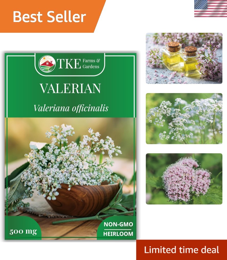 500+ Non-GMO Heirloom Valerian Seeds – Fragrant Medicinal Herb for Wellness
