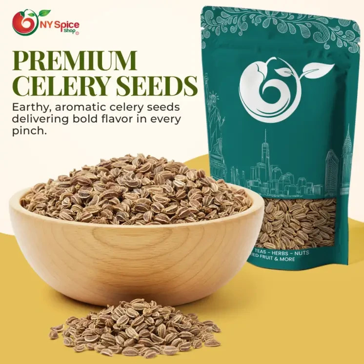 NY Spice Shop Celery Seeds – Whole Natural Spice for Cooking & Pickling
