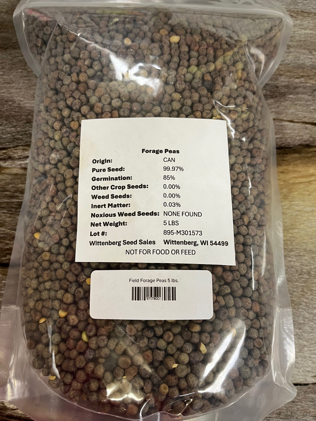 5 lbs Forage Pea Seed – Deer Food Plot / Wildlife Seed