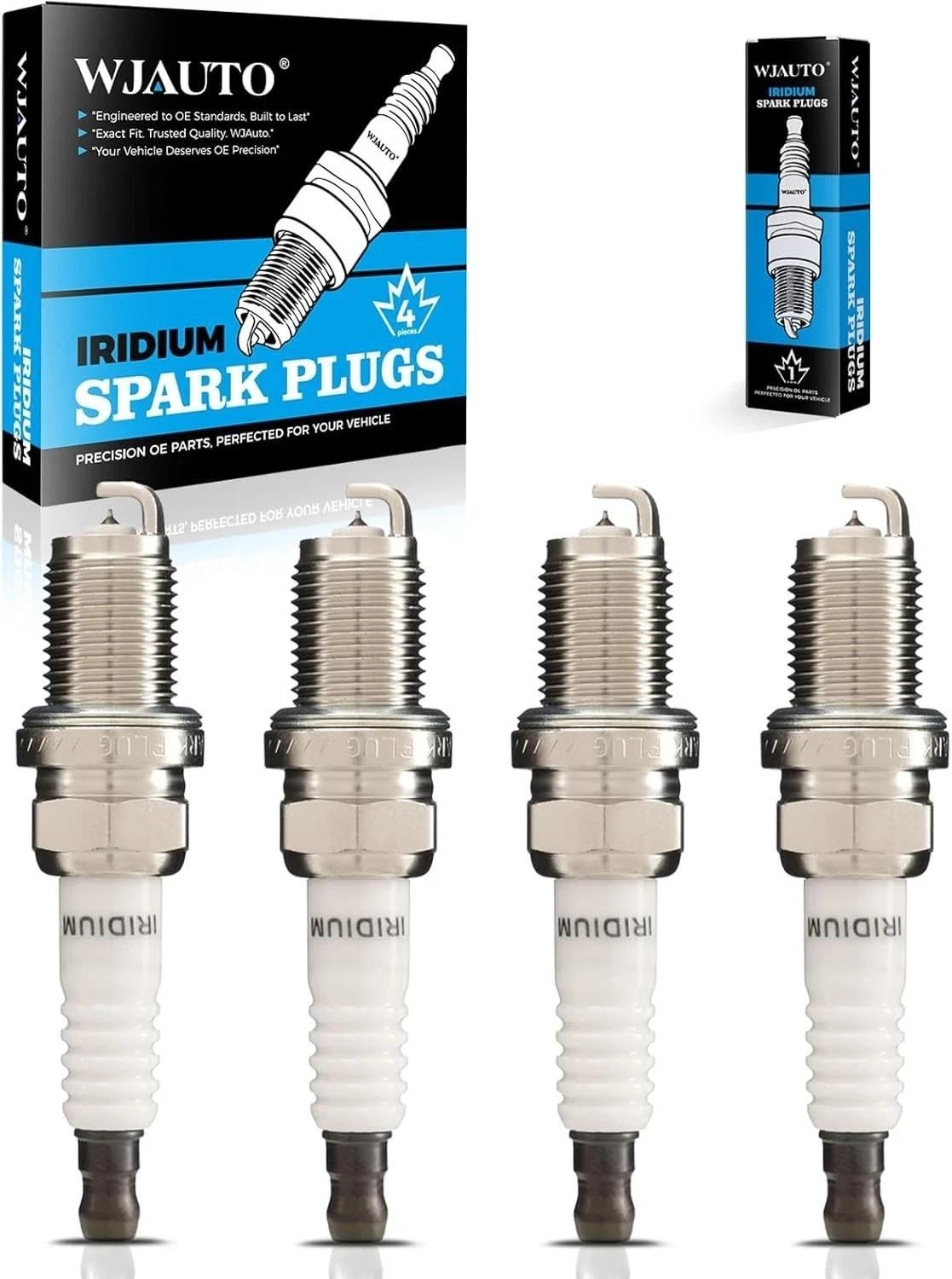 Spark Plugs Iridium 4 Pack, Pre-gapped Bujías Sparkplugs Oem Replacement for Al