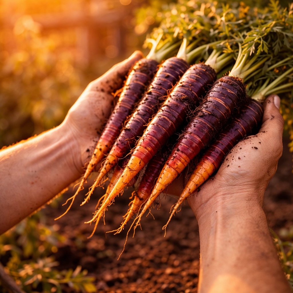 Cosmic Purple Carrot Seeds – Heirloom Carrots – Sweet Crisp Roots 250 seeds