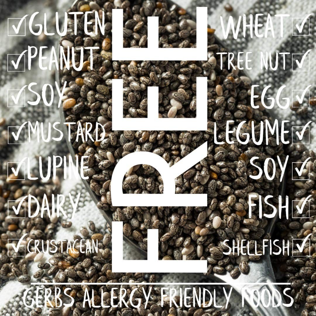 Black Chia Seeds 2 lbs Allergen-Free Resealable Bag Gluten Free
