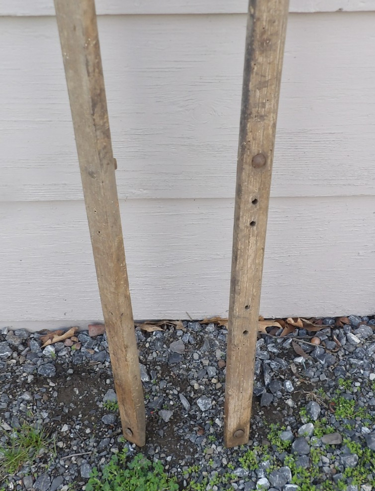 Vintage Antique Wooden Hand Cultivator Handles Shafts Arms Farm Garden Outdoors