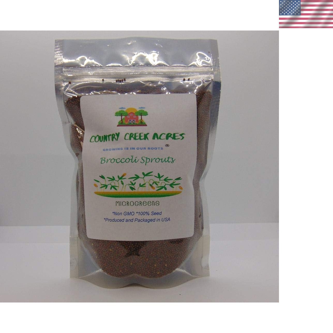 Broccoli Seeds for Sprouting Sprouts Microgreens 8 oz of Pure Seed. . Brand.
