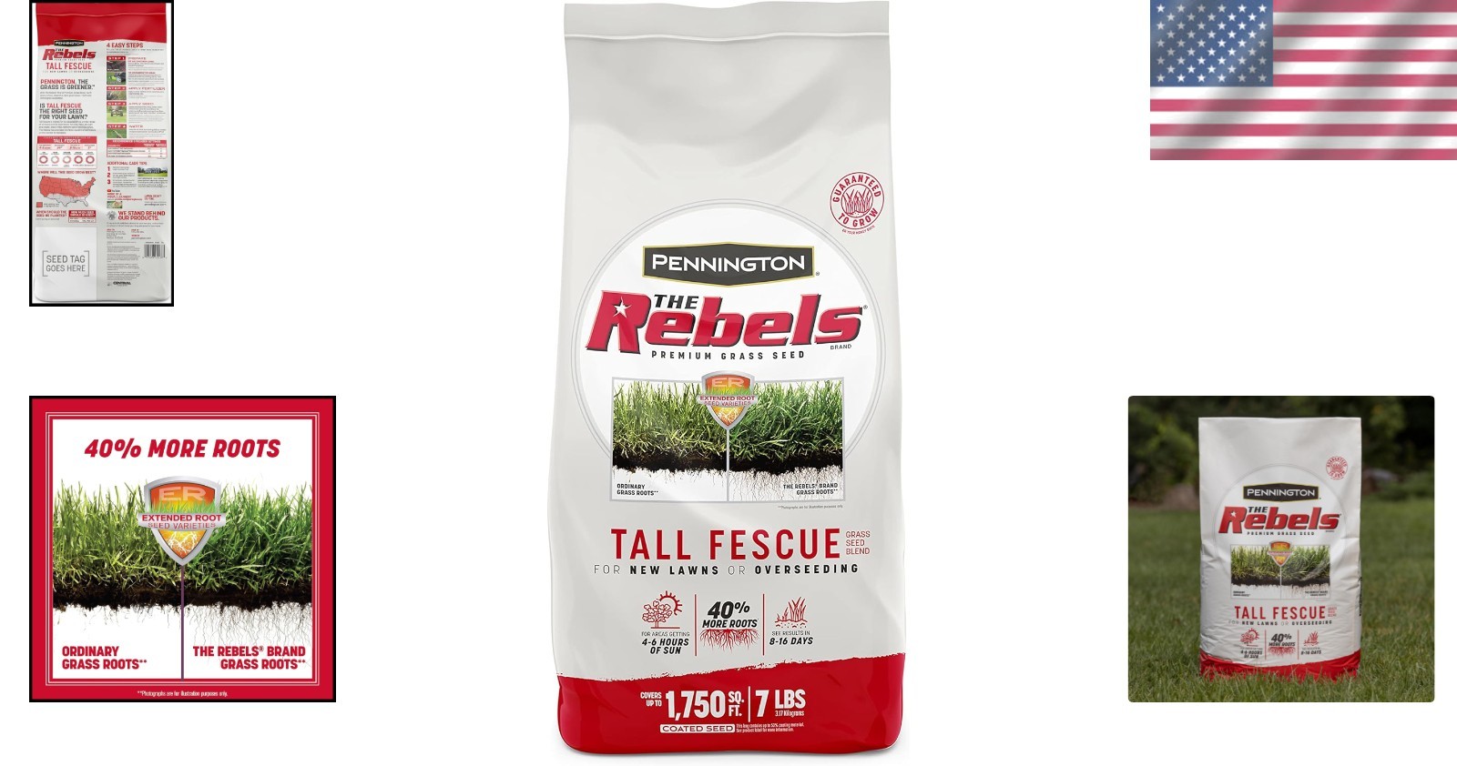 7 lb Tall Fescue Grass Seed Mix – Fast Growth, Ideal for Sun & Shade