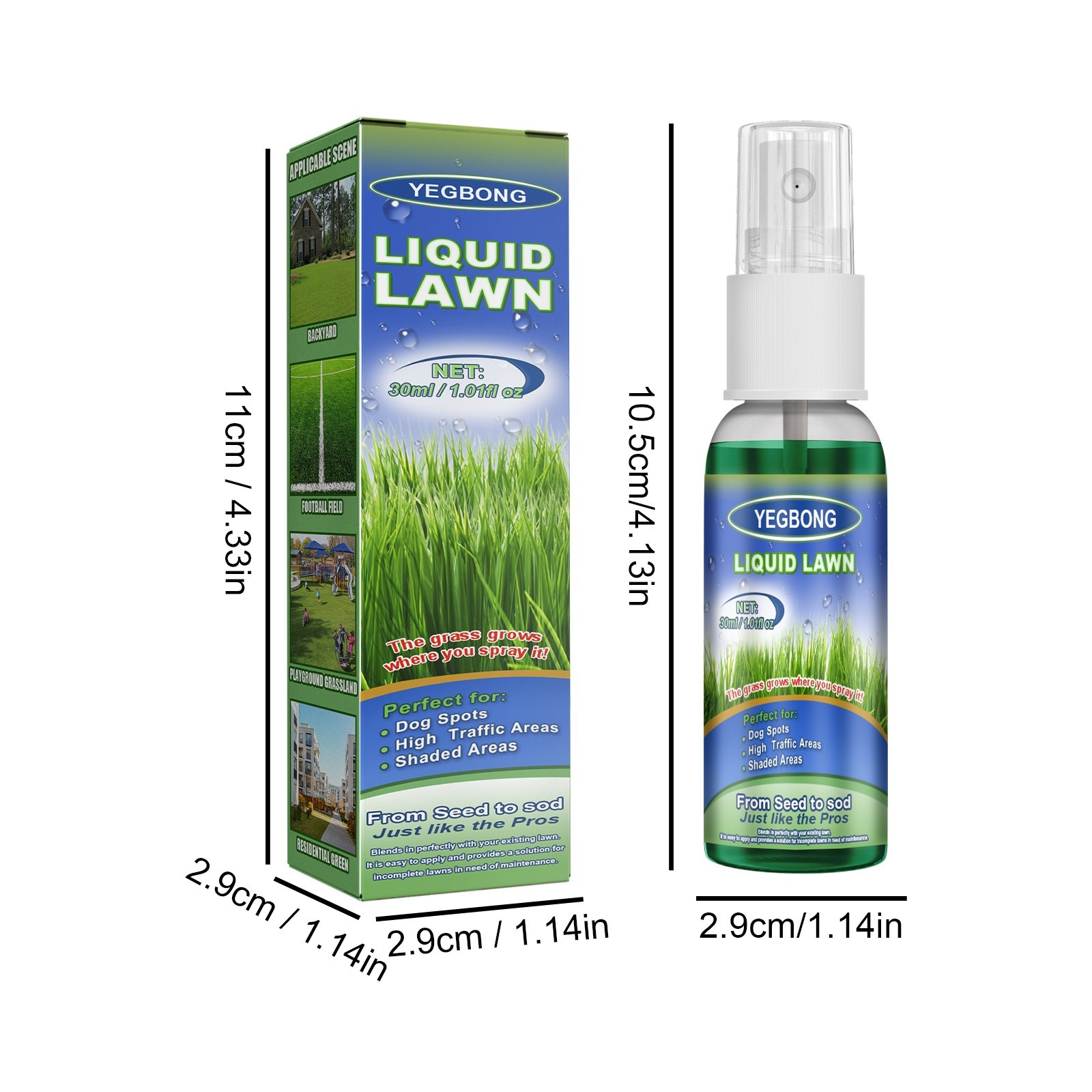 Green Lawn Spray Backyard Playground Grass Growth Concentrated Nutrient Solution