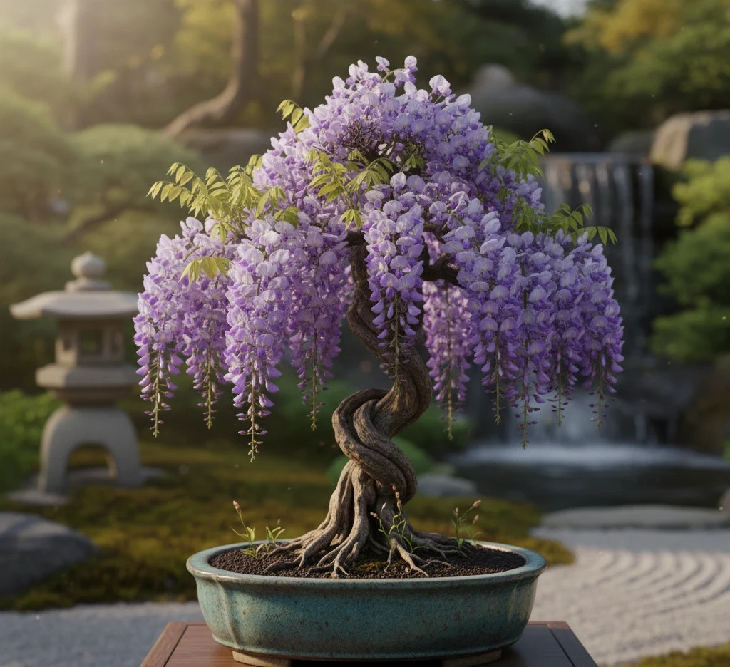 10 JAPANESE WISTERIA Seeds Purple Floribunda Flower Vine Climber Bonsai Garden