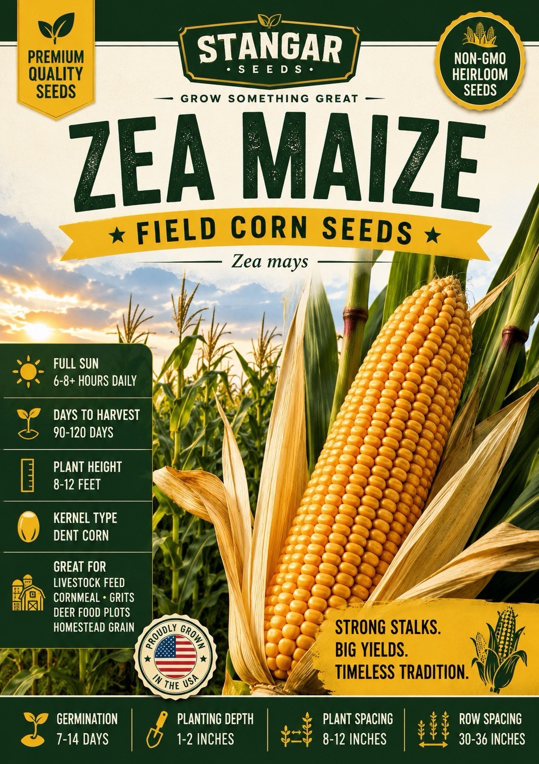 Zea Maize Field Corn Seeds