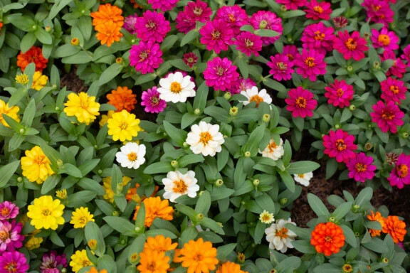 100+ Zahara Single Mix Zinnia Seeds for Garden Planting – USA – FREE SHIPPING!