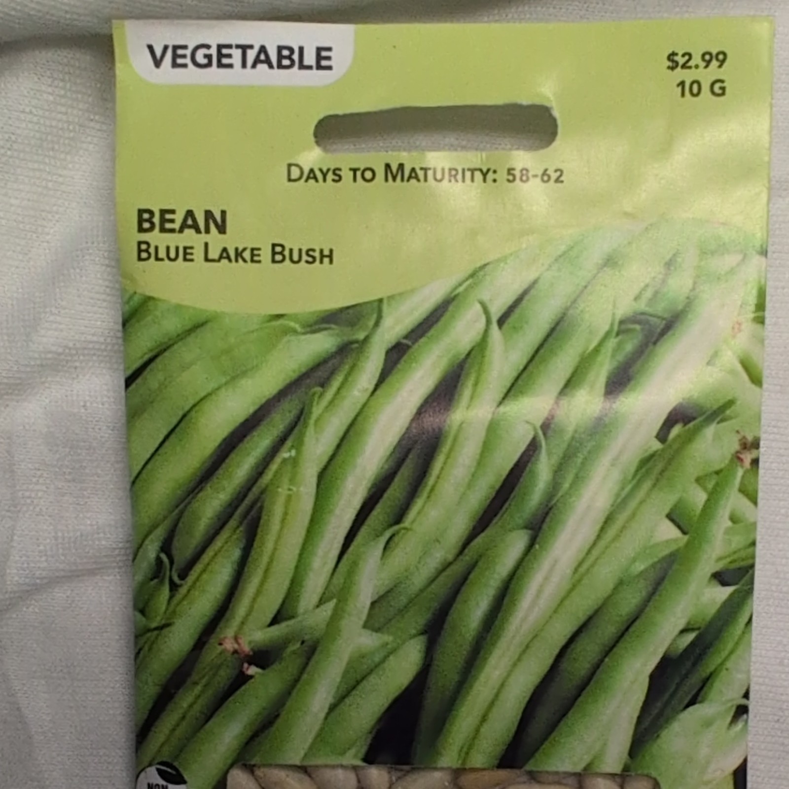 Livingston Bean Blue Lake Bush Green Vegetable Seeds Full Sun Edible 10 g Y4010