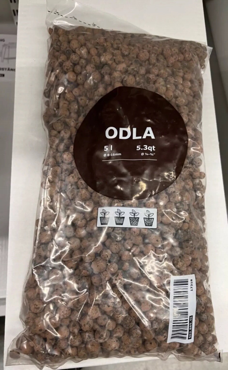 IKEA ODLA! KِِِِEEP YOUR INDOOR PLANTS BEAUTIFUL! FREE SHIP! 5.3 qt CLAY PELLETS