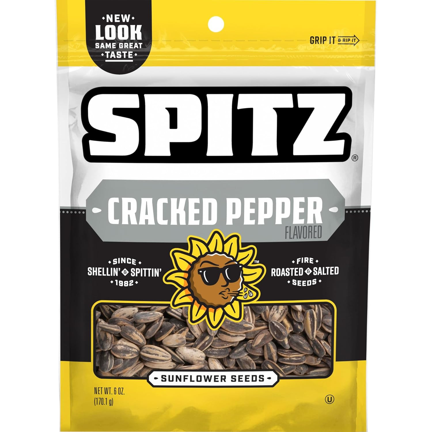 Sunflower Seeds, Cracked Pepper, 6 Ounce (Pack of 9)