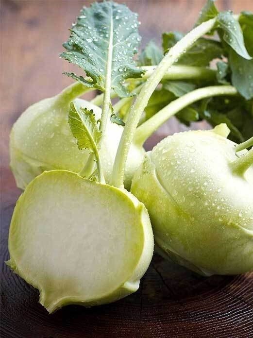 840 + Kohlrabi Seeds – Early White Vienna – Heirlooms