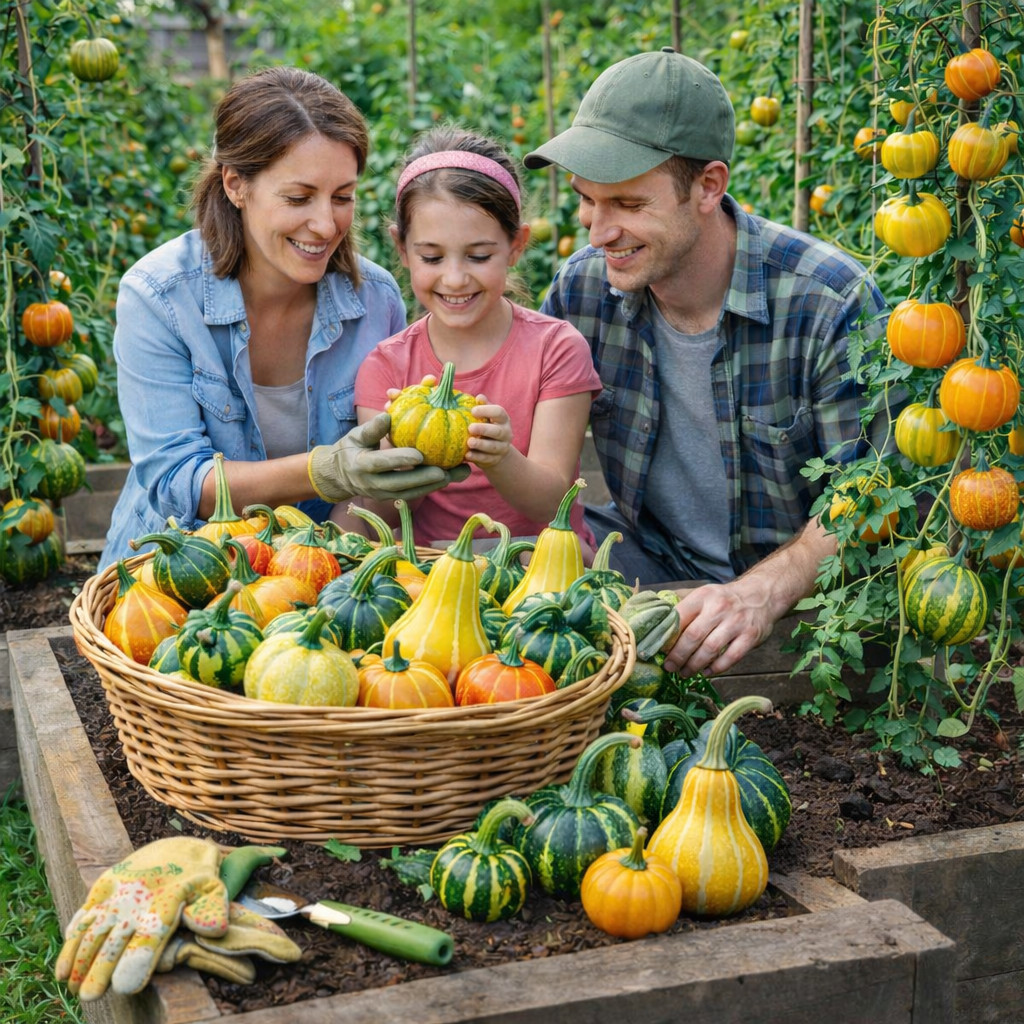 Rainbow Ornamental Pumpkin Seeds Colorful Decorative Garden Gourds