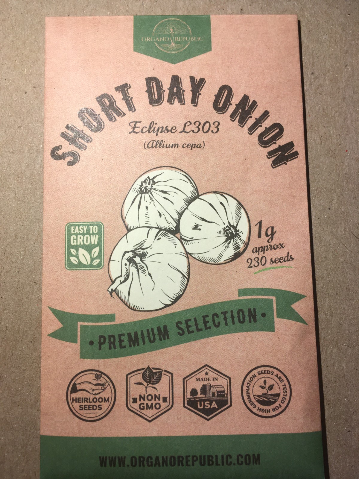 Short Day Onions Eclipse L303 Seeds – Organo Republic