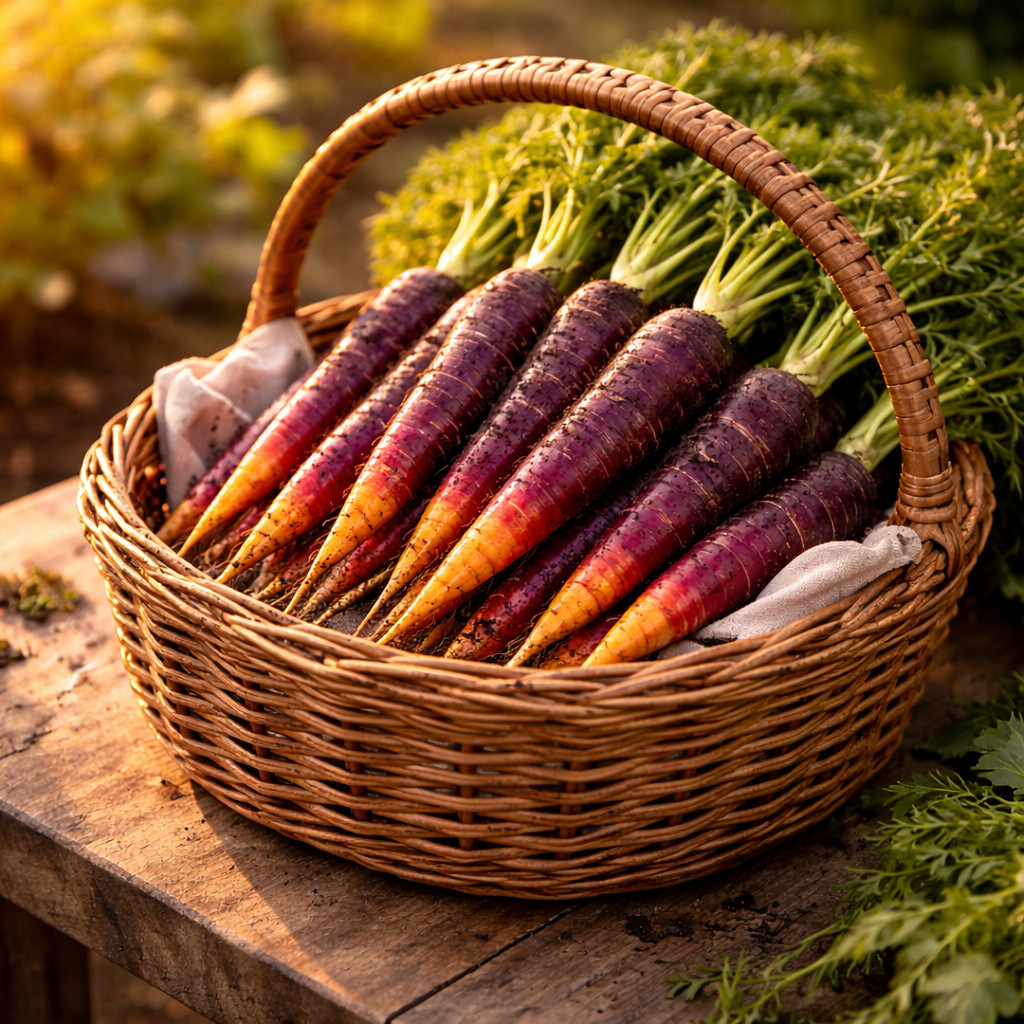 Cosmic Purple Carrot Seeds – Heirloom Carrots – Sweet Crisp Roots 250 seeds
