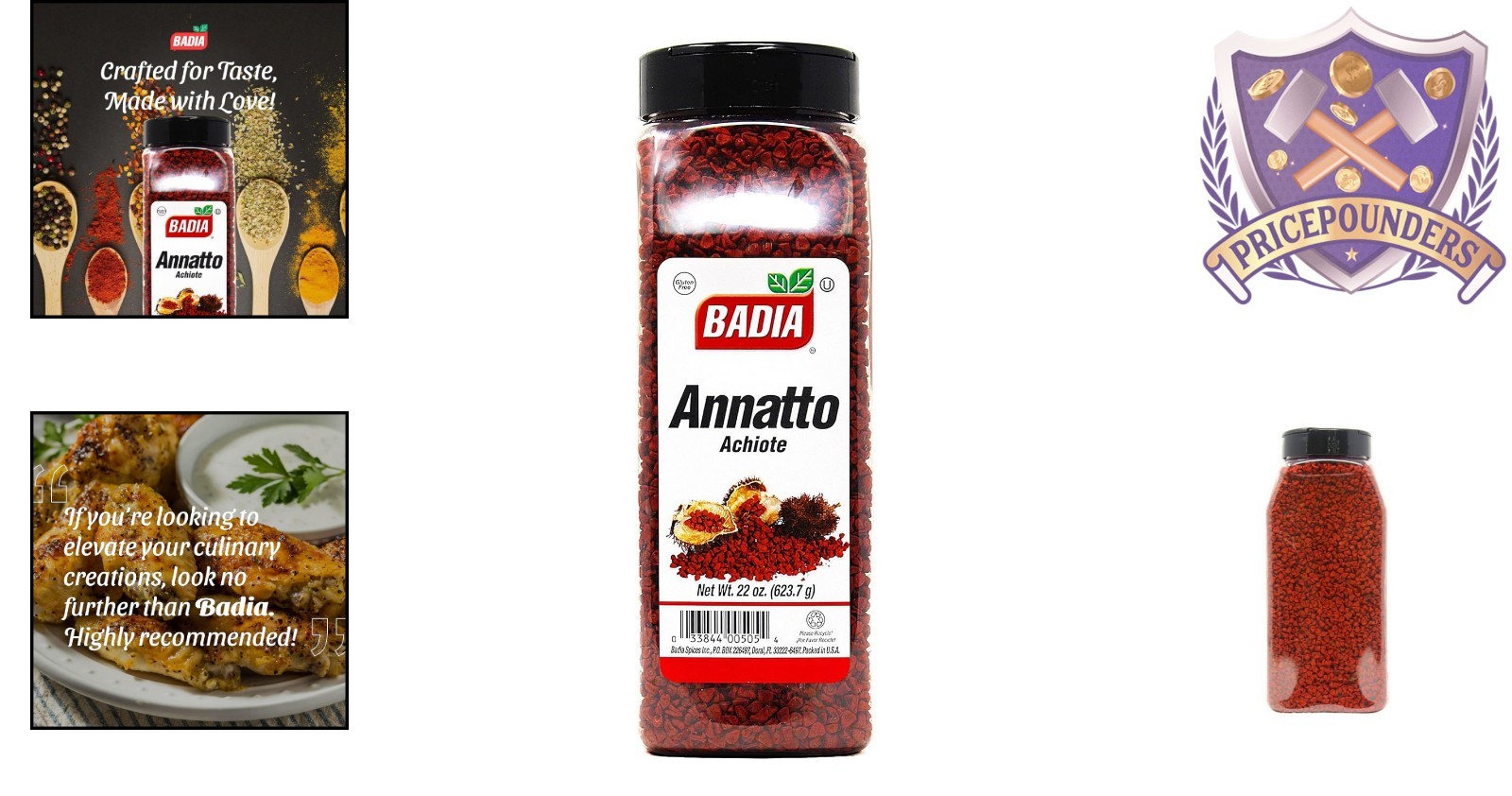 Annatto Seeds Whole 22 oz Natural Color & Spice for Latin Caribbean Cooking