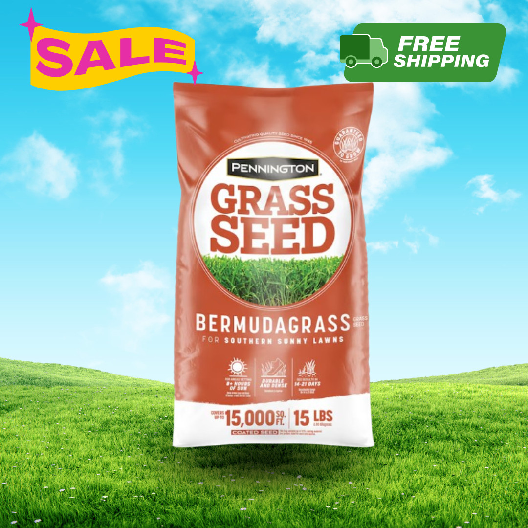 [HOT SALE] Pennington 15 lb Bermuda Grass Seed Lawn Seed Covers 15,000 Sq Ft