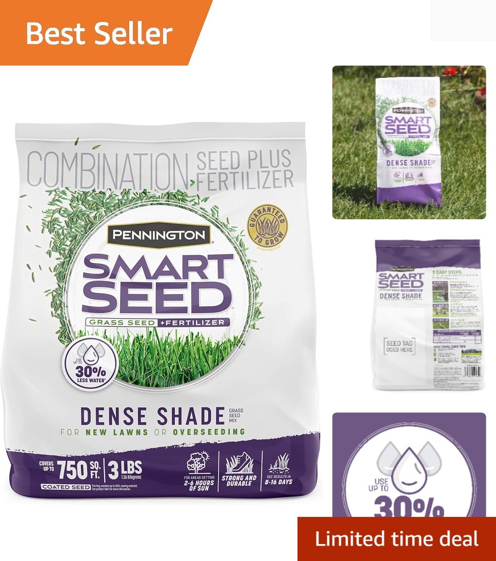 Smart Seed Dense Shade Grass Mix 3 lb