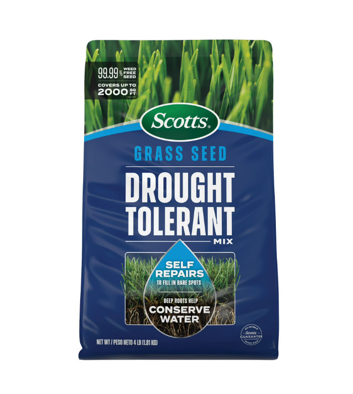 Grass Seed Drought Tolerant Mix 4 Lb. 2,000 Sq. Ft. Kentucky Bluegrass and Tall
