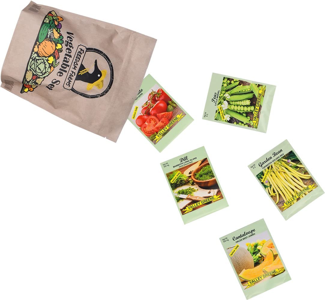 Vegetable & Herb Seed Packets – Assorted Over 10,000 Seeds – Gardening Seed