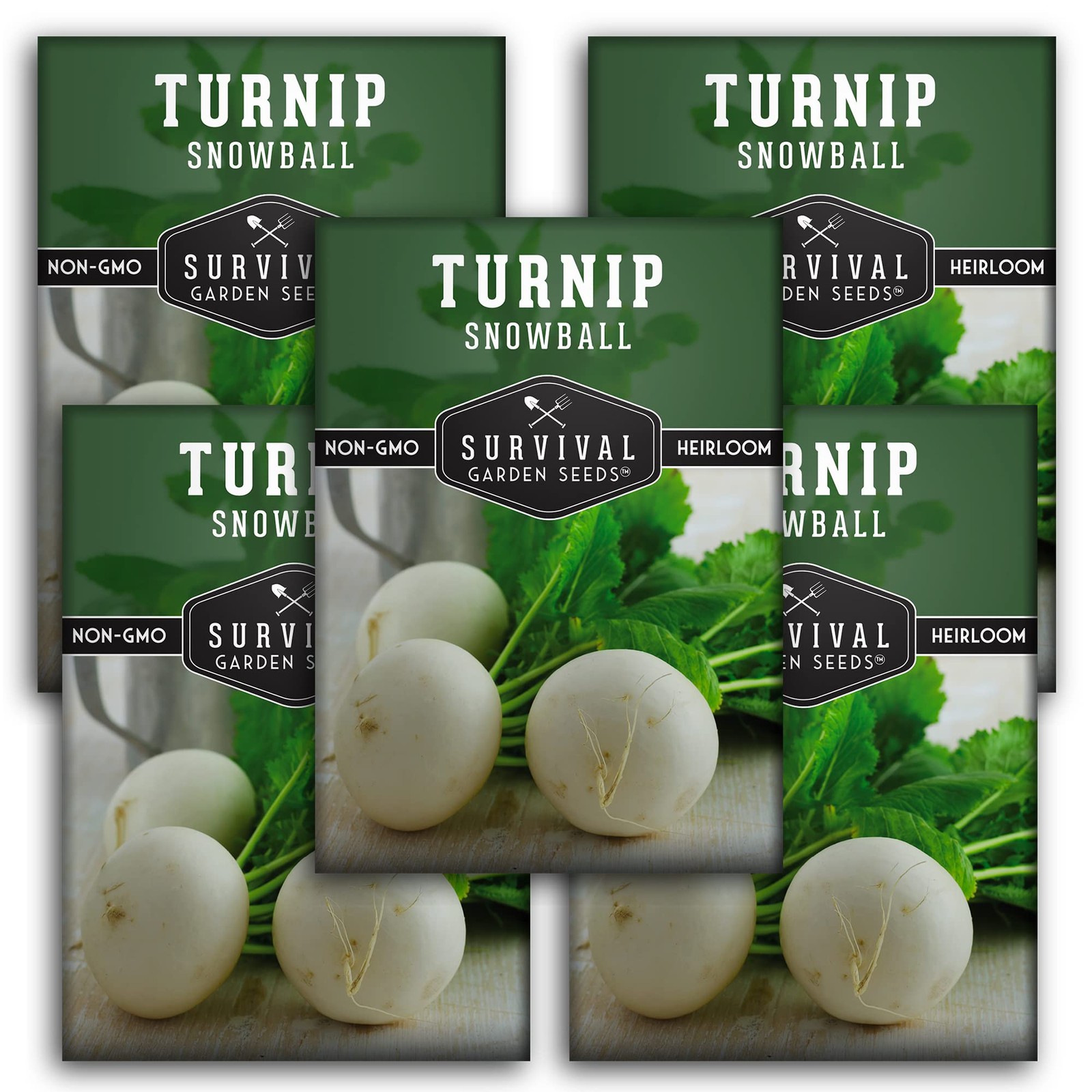 Turnip Seeds Snowball White Heirloom NonGMO for Fall & Spring Gardens