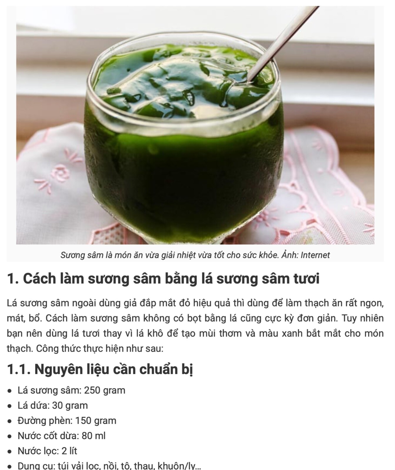 60 Suong Sam VN -Yanang Jelly – Cyclea Barbata Seeds hàng nhập khẩu 1/2023