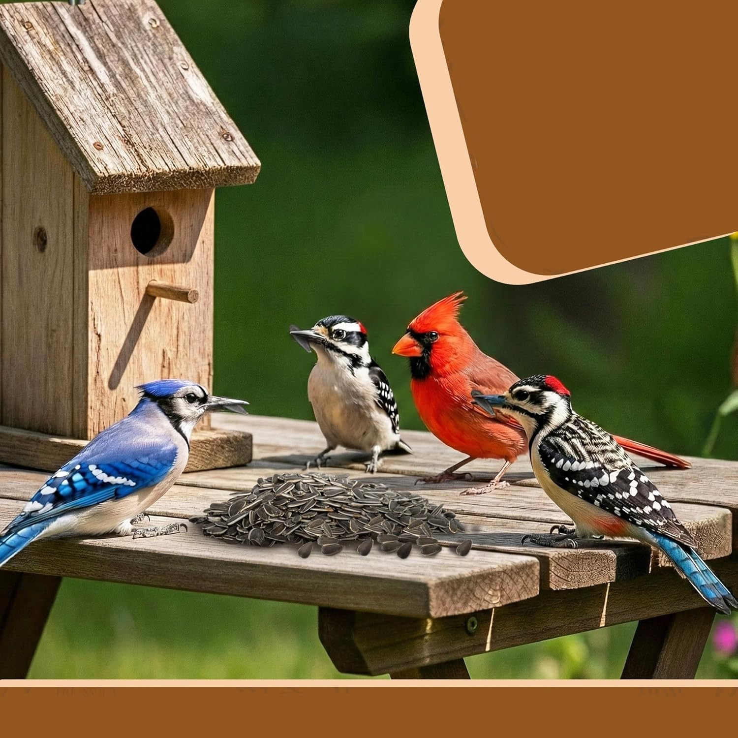 Striped Sunflower Seeds, Shelled Seeds for Birds – Premium Wildlife & Bird Food
