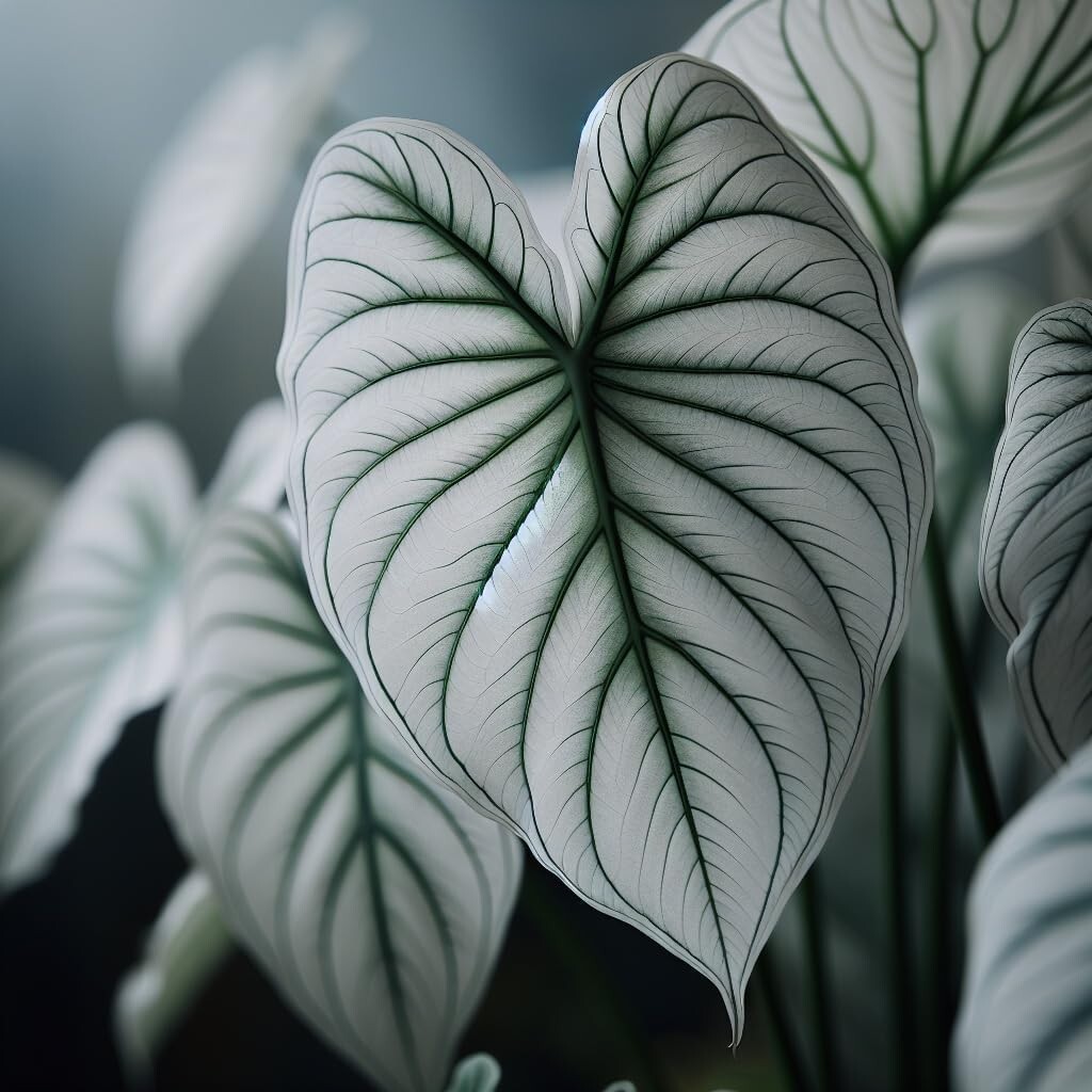 Snow White Caladium Bulbs for Planting – Perennial Hosta, Elephant Ears, Fancy