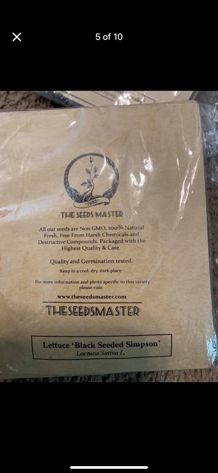 The Seedsmaster Non GMO 100% Natural 6 Types Of Seeds 90 Total Packs