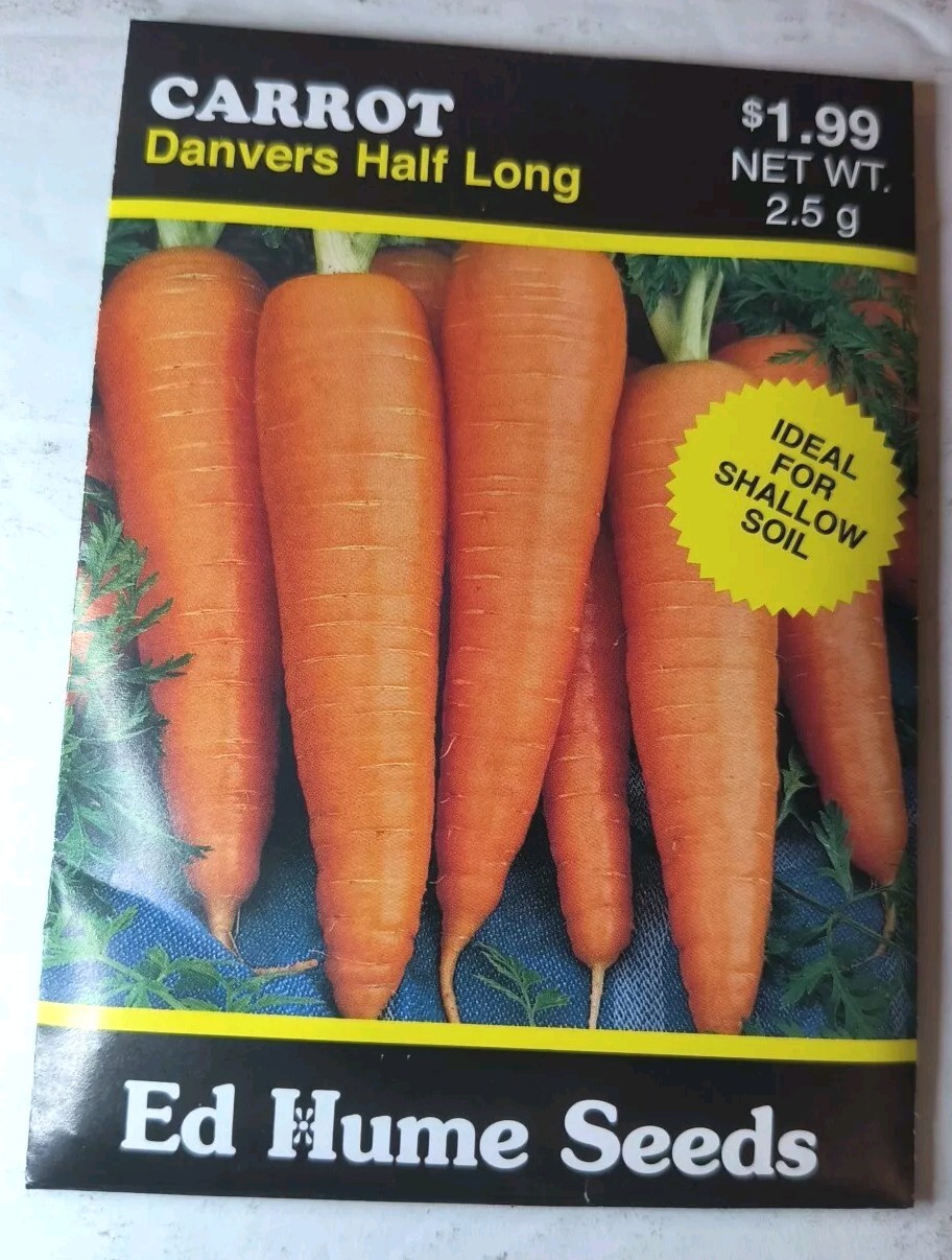 Lot Of 7 Ed Hume Non GMO Carrot Seeds