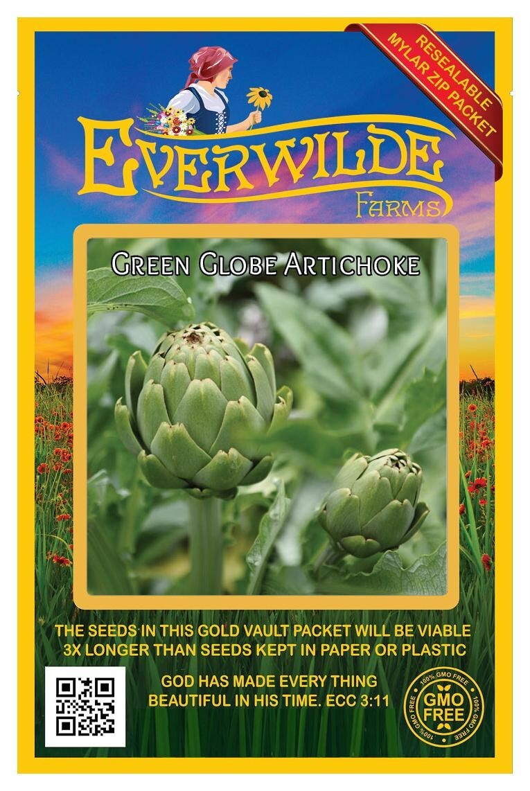 1 Oz Green Globe Artichoke Seeds – Everwilde Farms Mylar Seed Packet