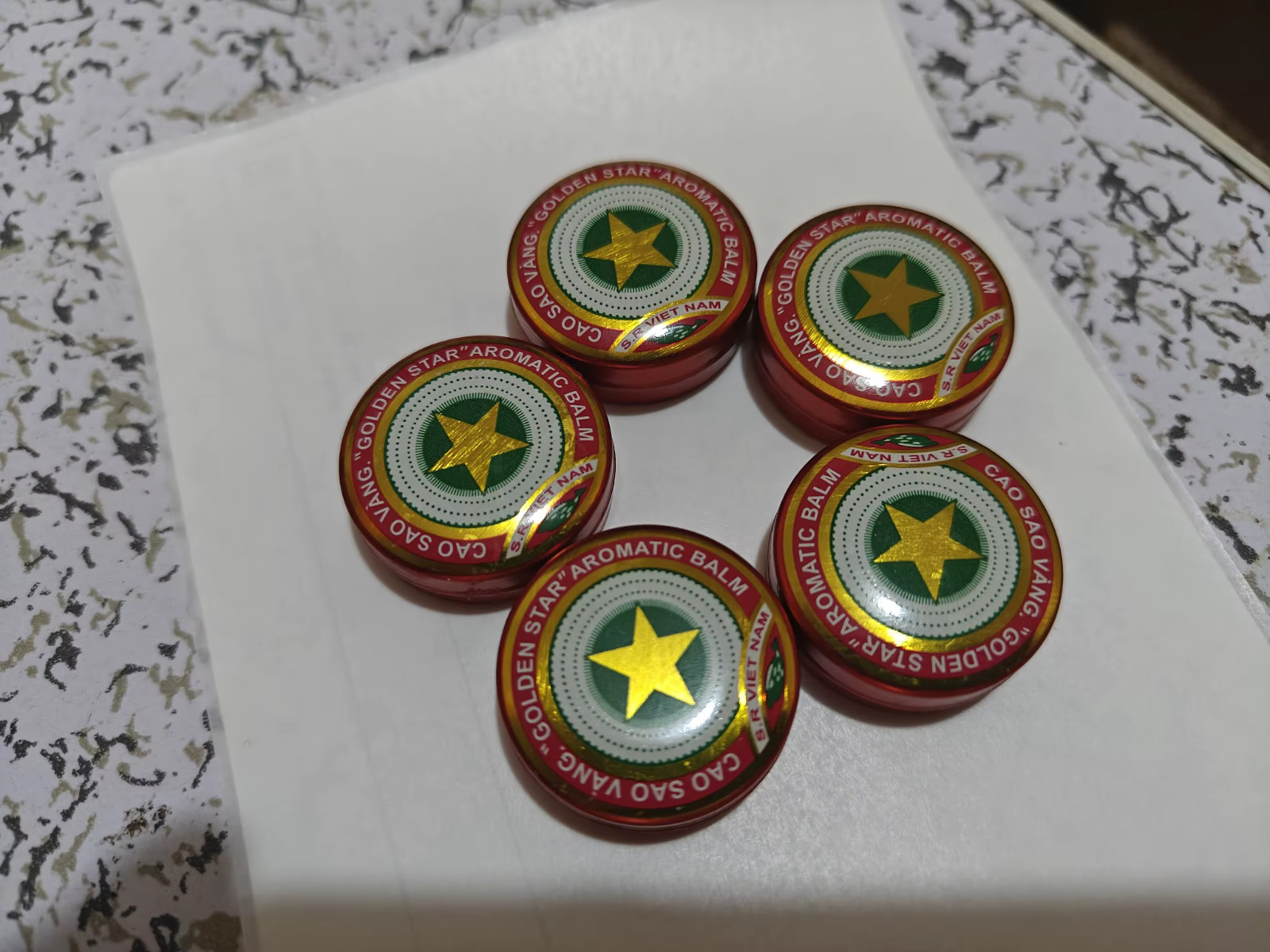10pcs/bag Cao Sao Vang Vietnam Golden Star Tiger Balm Tiger Head Menthol