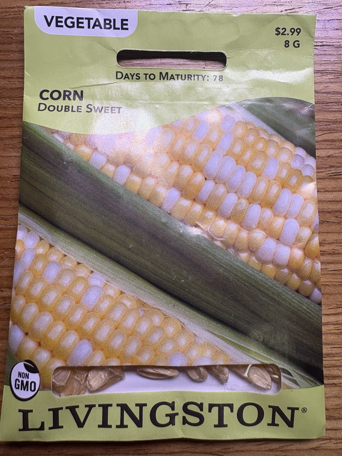 Livingston Seed Company Double Sweet Corn Non-GMO Vegetable Seeds Zea Annual