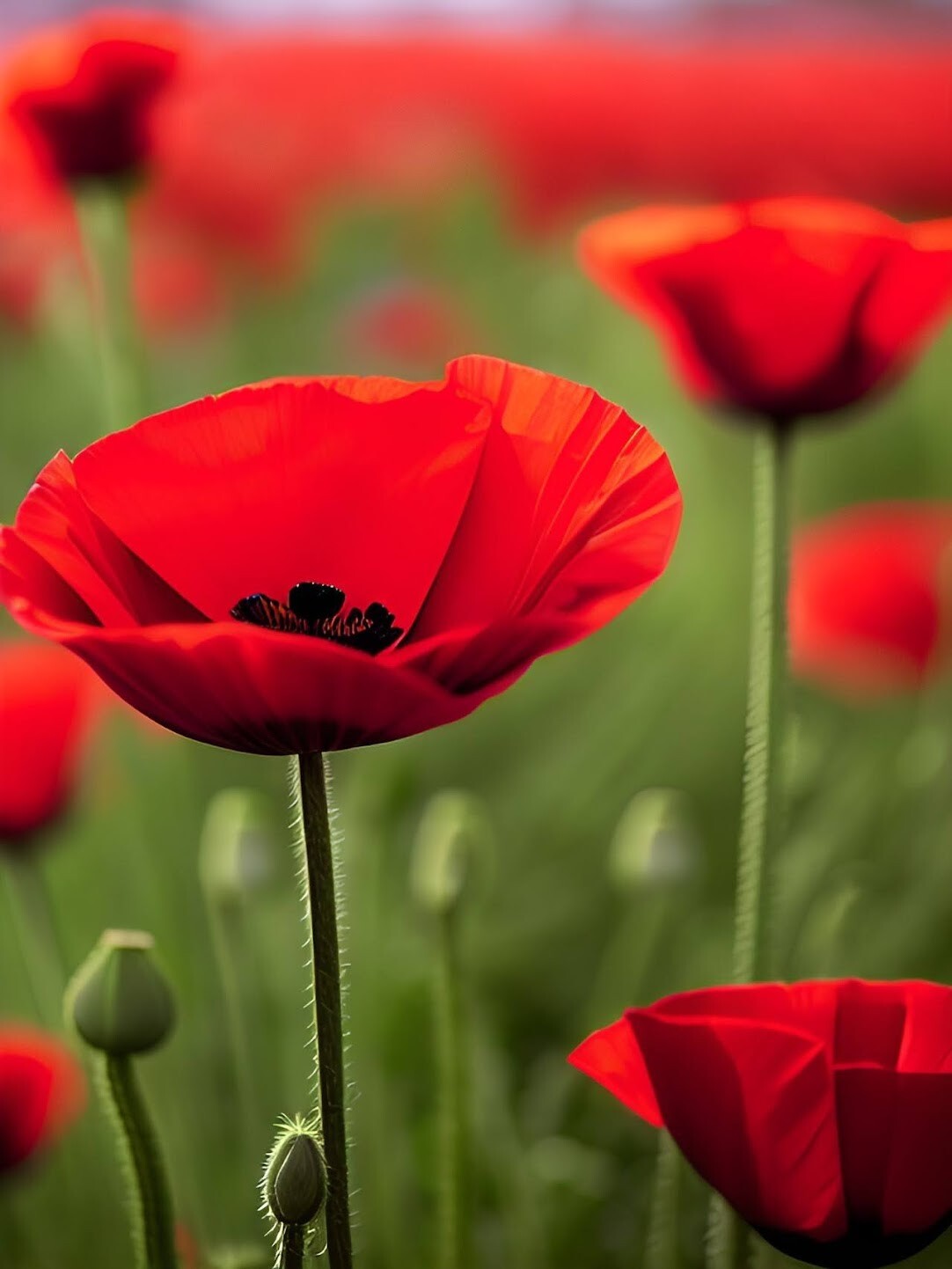 Red Poppy Seeds – Papaver rhoeas Seeds – Red Corn Poppy Flower Seeds – USA