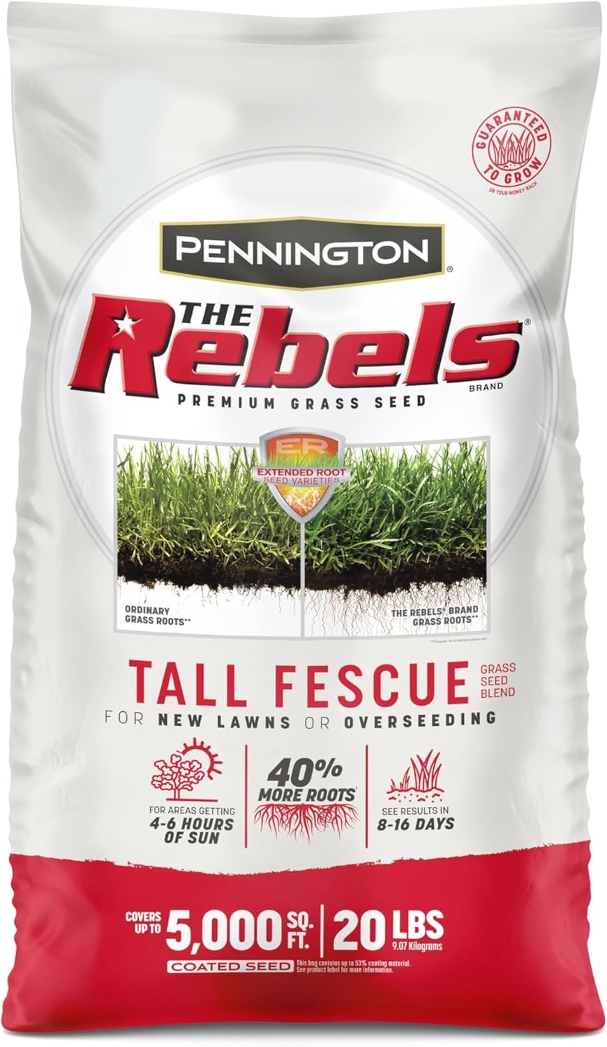 The Rebels Tall Fescue Seed Mix 20lb – Superior Drought & Traffic Resistance