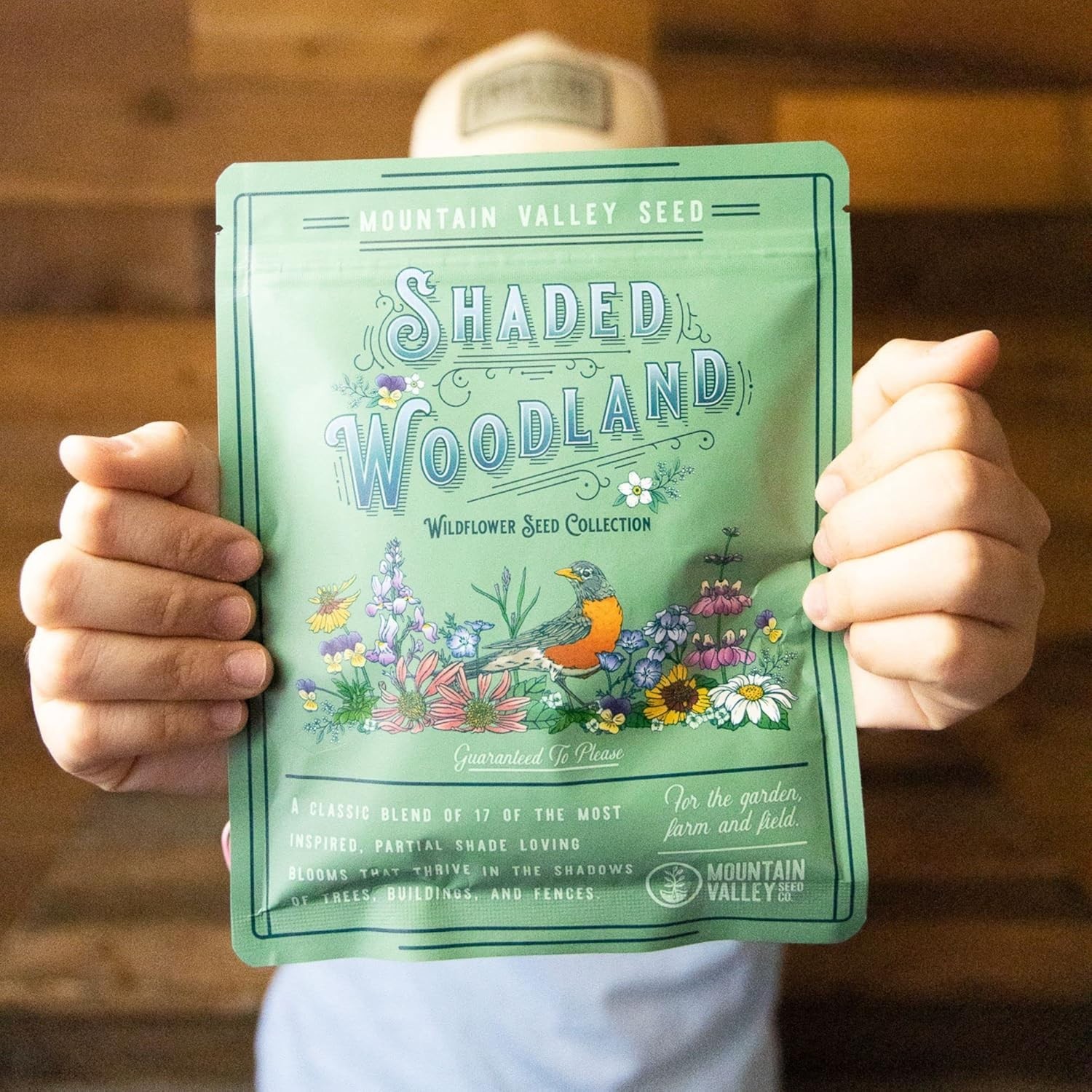 3 Oz Non-GMO Wildflower Seed Mix – 19 Shade-Tolerant Varieties for Pollinators
