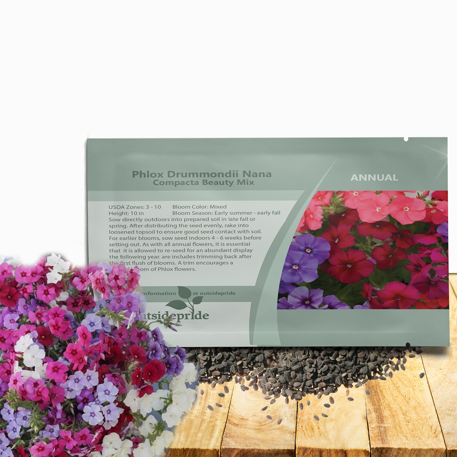 1000 Seeds Phlox Seeds – Phlox Drummondii Mix Flower Seed