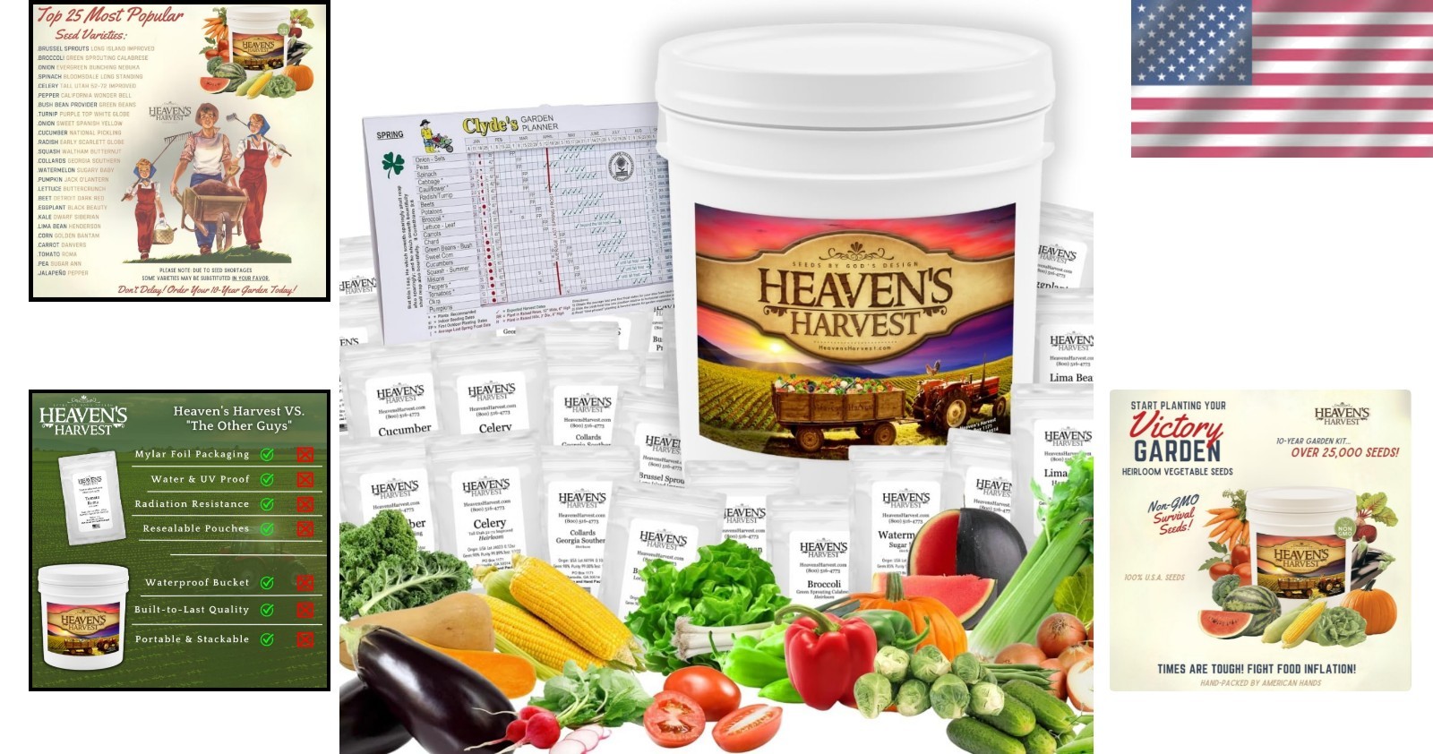 Portable Seed Bank with 25,000+ Heirloom Seeds and Garden Planner – Waterproof