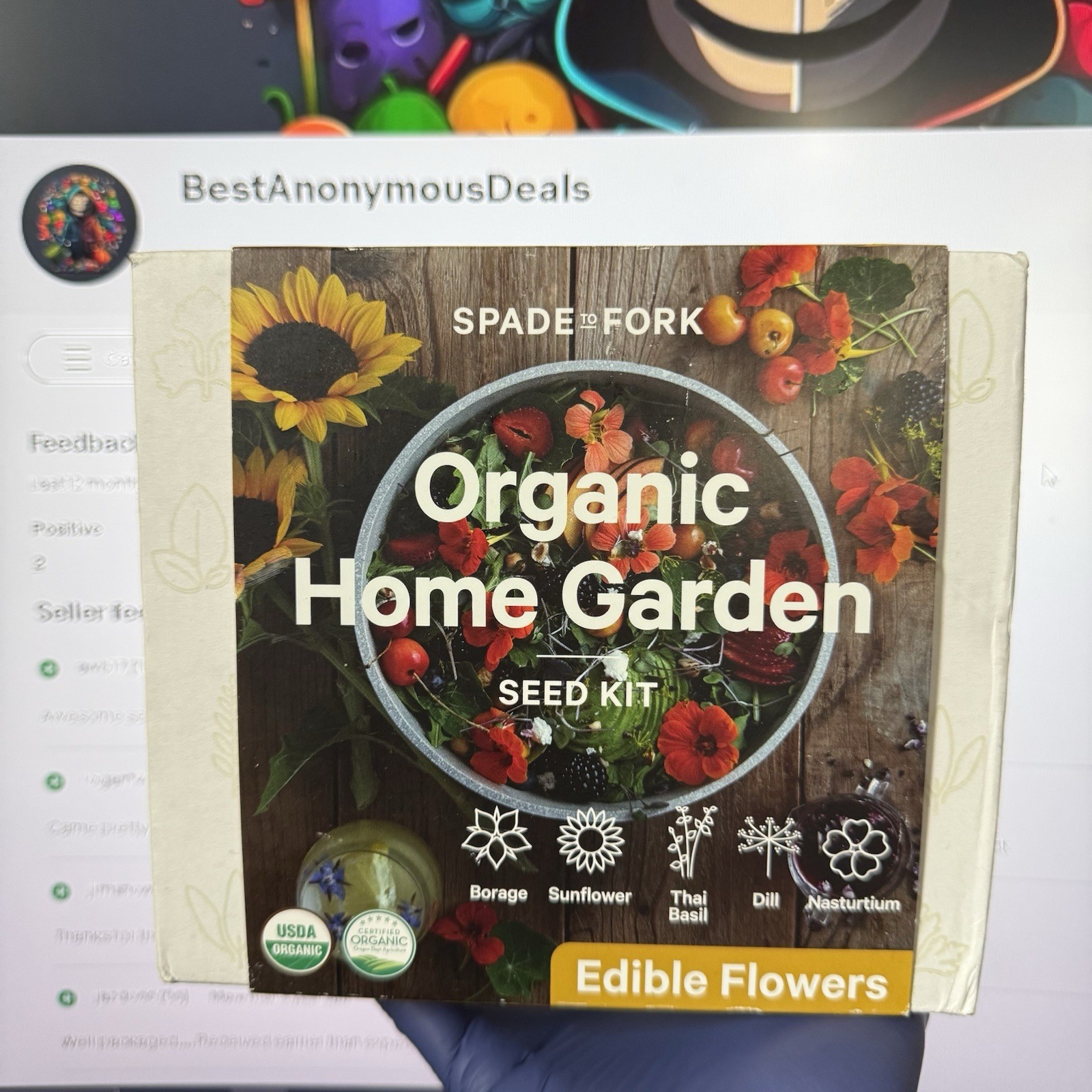Spade to Fork Organic Edible Flower Garden Kit